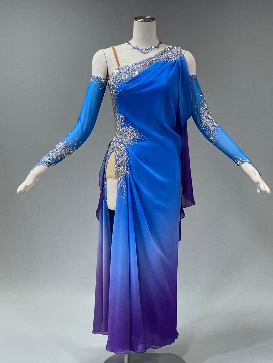 ラテンドレスNo.6074[M] - 社交ダンスのドレス・衣装レンタル専門店