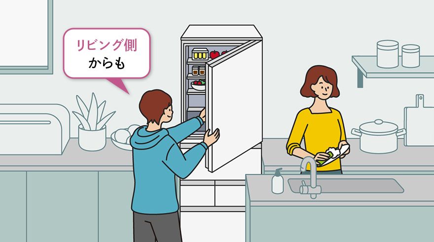 どっちもドア | 冷蔵庫：シャープ