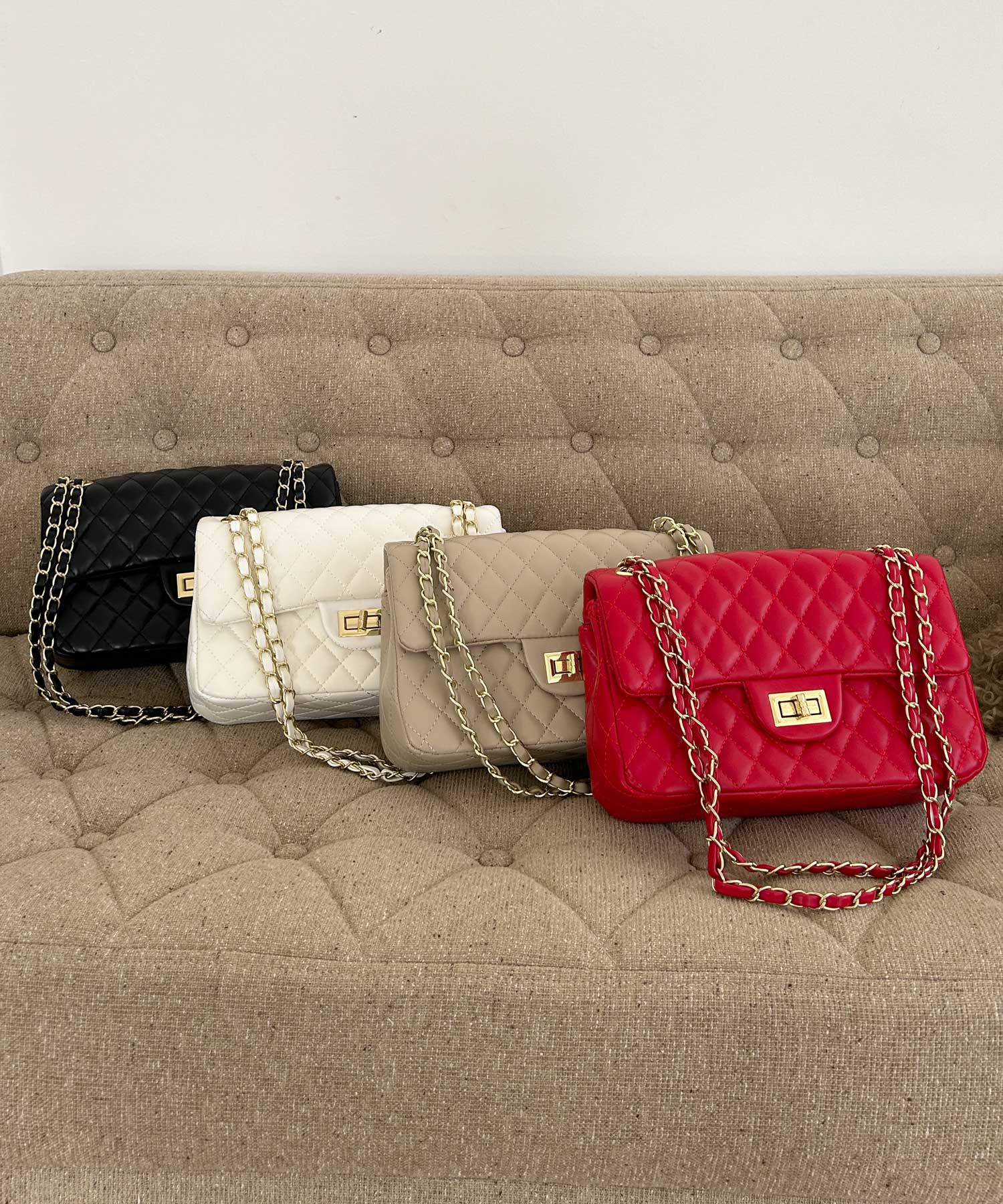 キルティングスクエアチェーンバッグ JB23611 | レディース