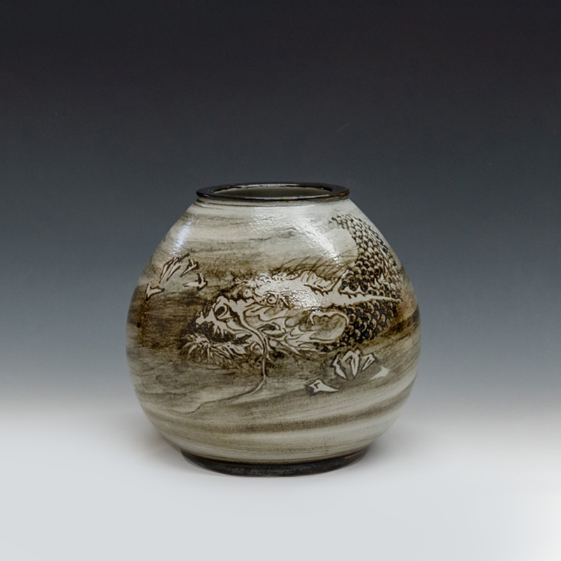 エクセルヒューマン斎藤雲楽3代目 四神壺&香炉 齊藤雲楽 - K.フォー