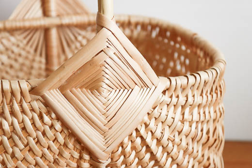 ラトビア ハンドルバスケット