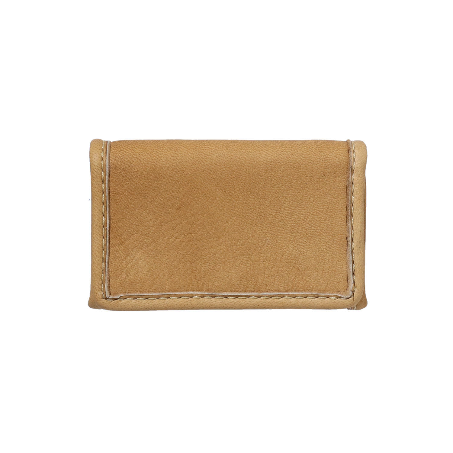 総手縫い 鹿革 小銭入れ付き カードケース マルチケース | 株式会社