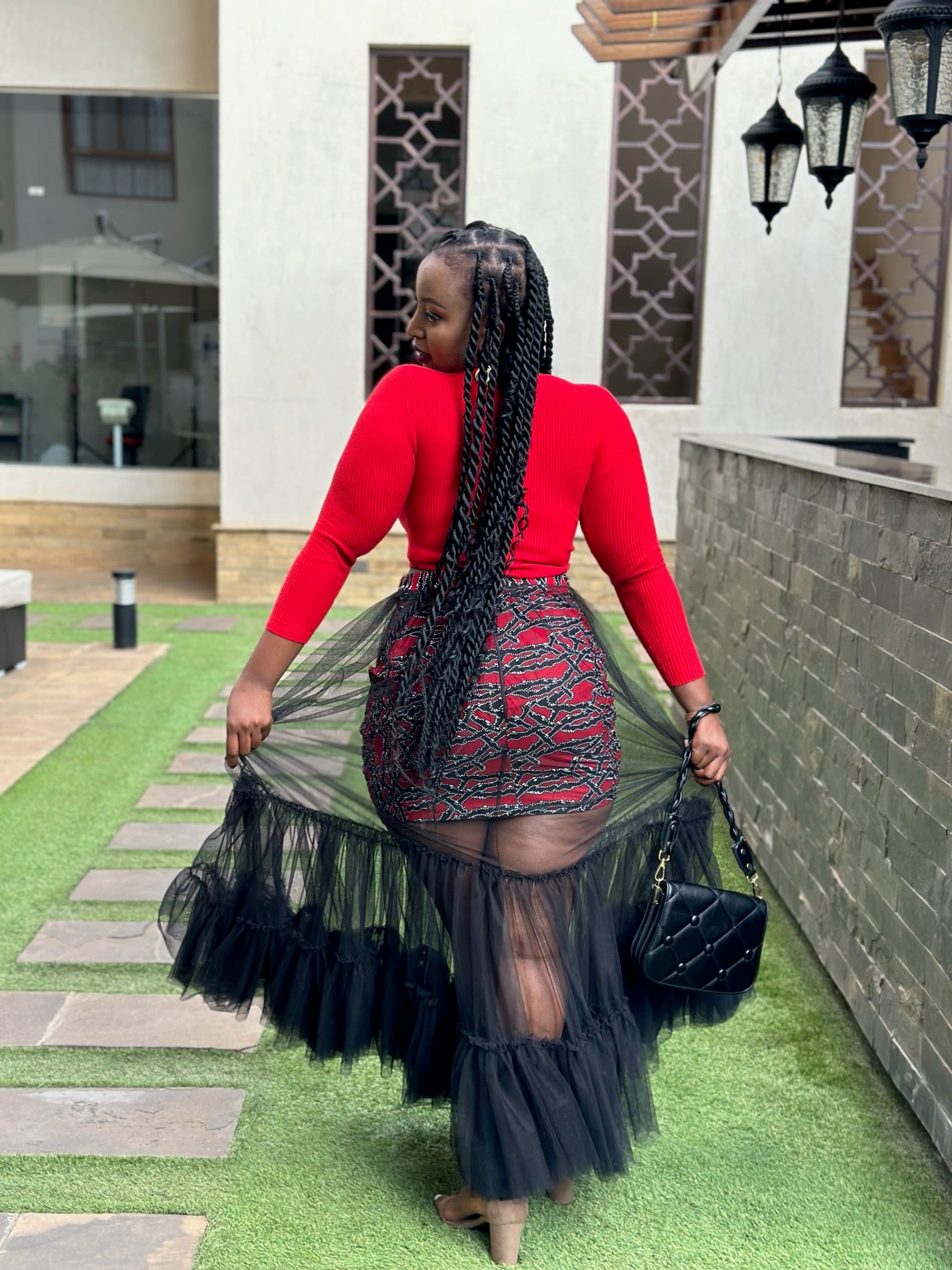 Zuri Women's African Print Statement Skirt with Tulle – KAYAMMAH