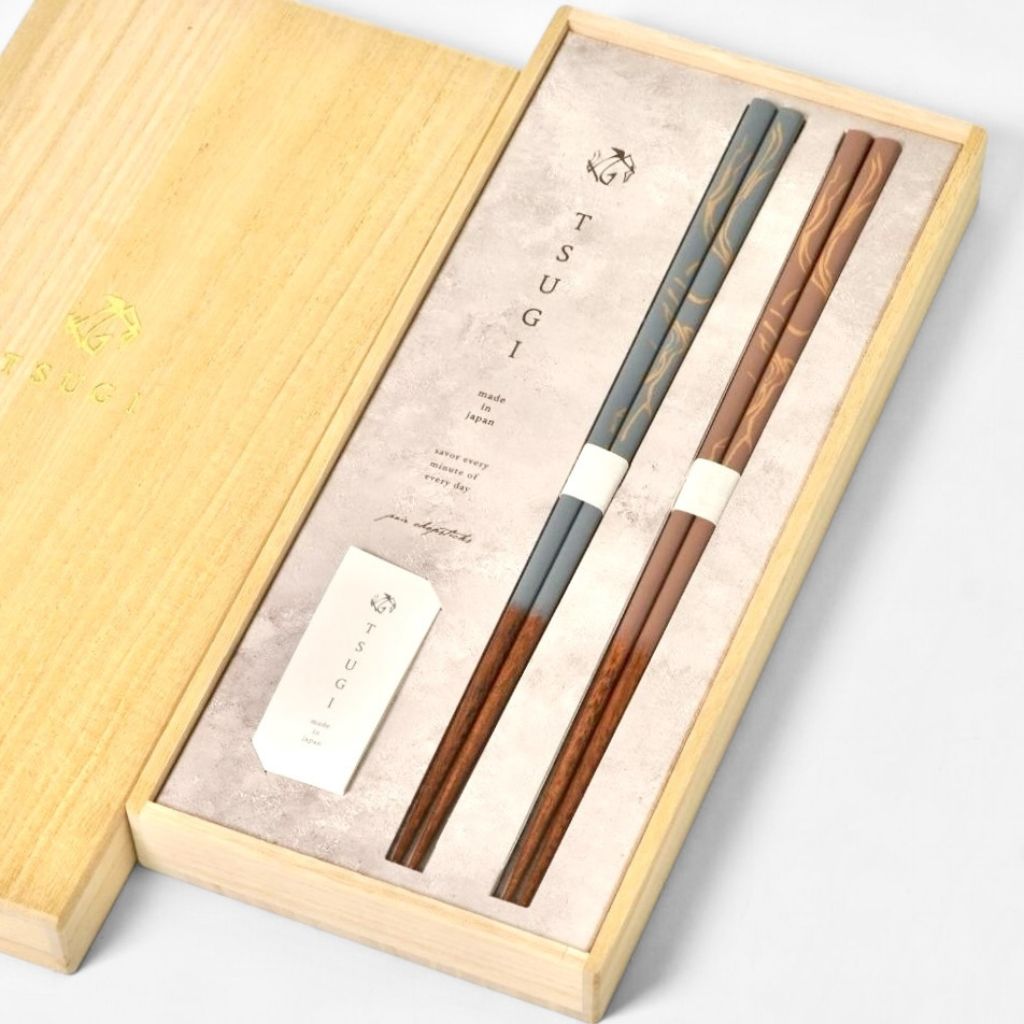 若狭塗 食洗対応箸 TSUGI 夫婦箸 ー 毎日使えて、贈り物にも選ばれる