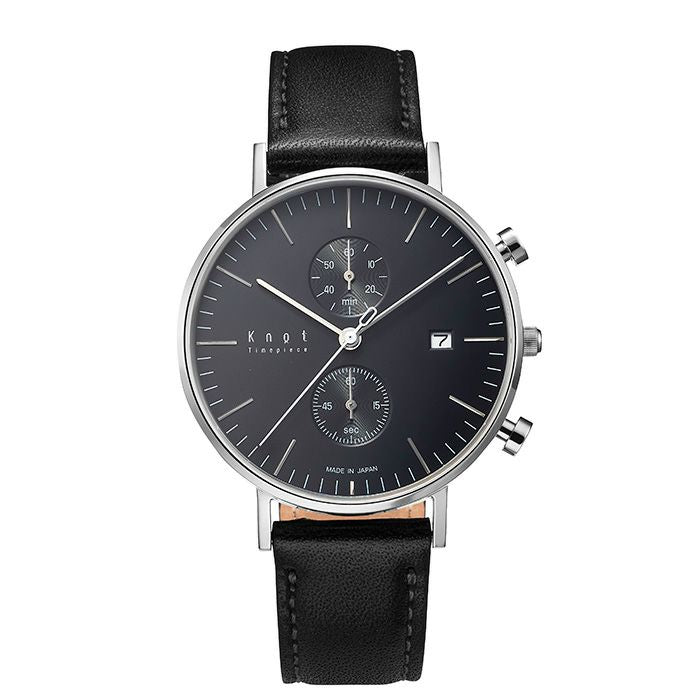 Knot CC-39SVBK 腕時計 メンズ レディース クォーツ ブラック 日本製