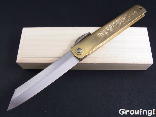 ナイフショップ グローイング！□永尾駒製作所□ 肥後守 特選 「桐