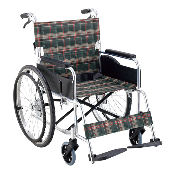 車いす 自走式車椅子 座面幅46cm 前座高43cm ノーパンクタイヤ