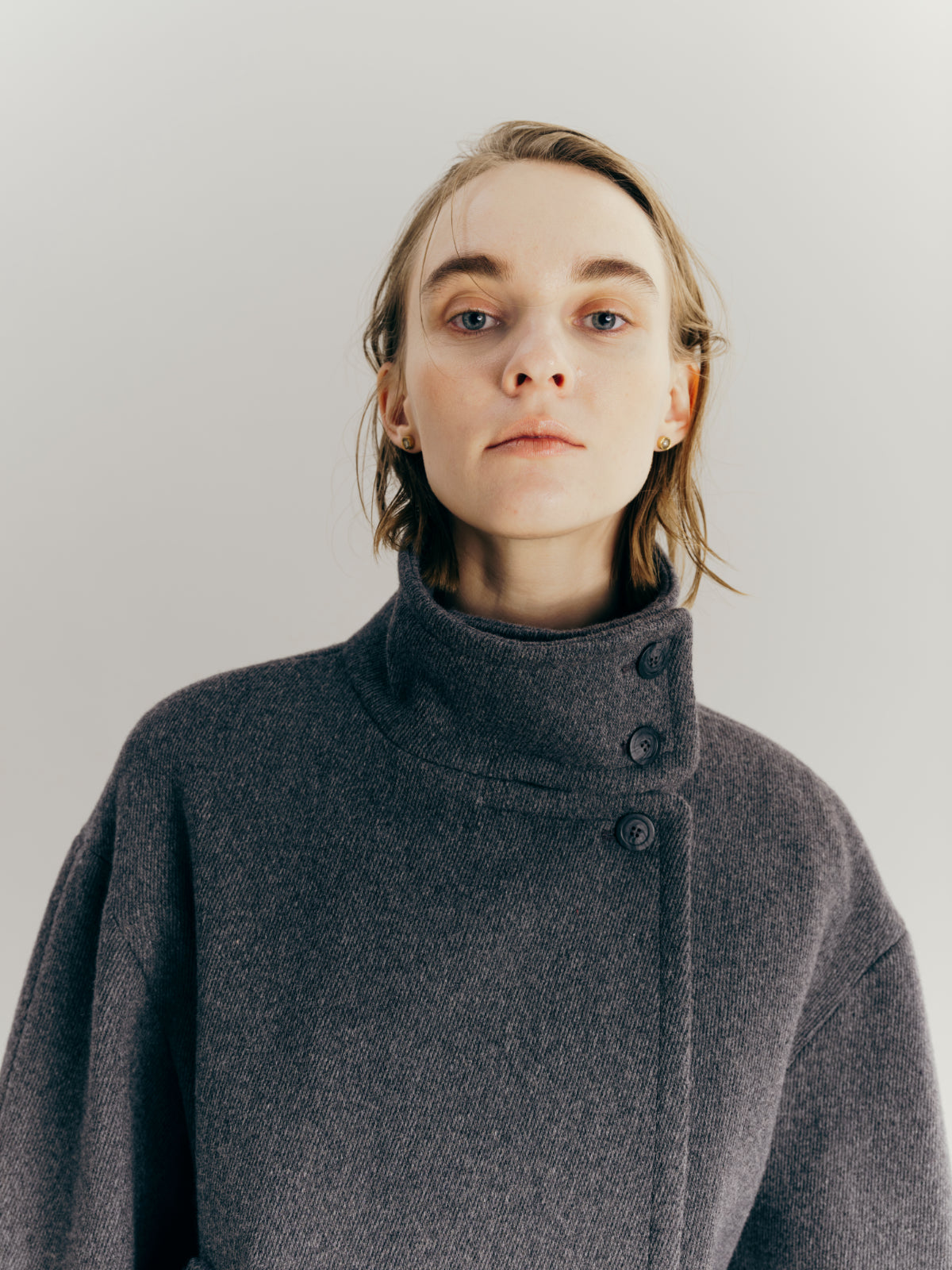 Constructive Wool Short coat – L'AUBE BLANC