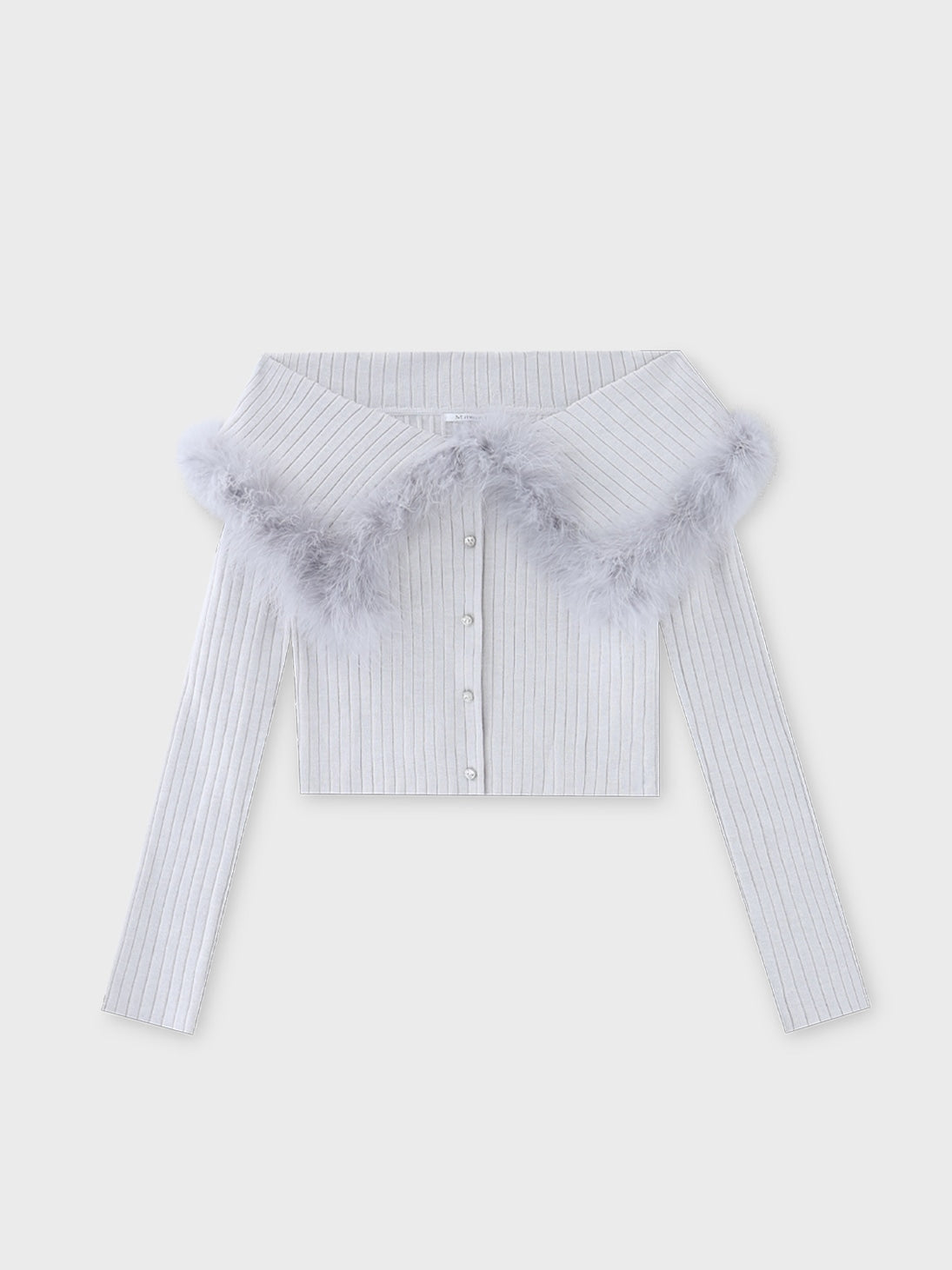 Off shoulder feather knit(eme10787) – M me eme