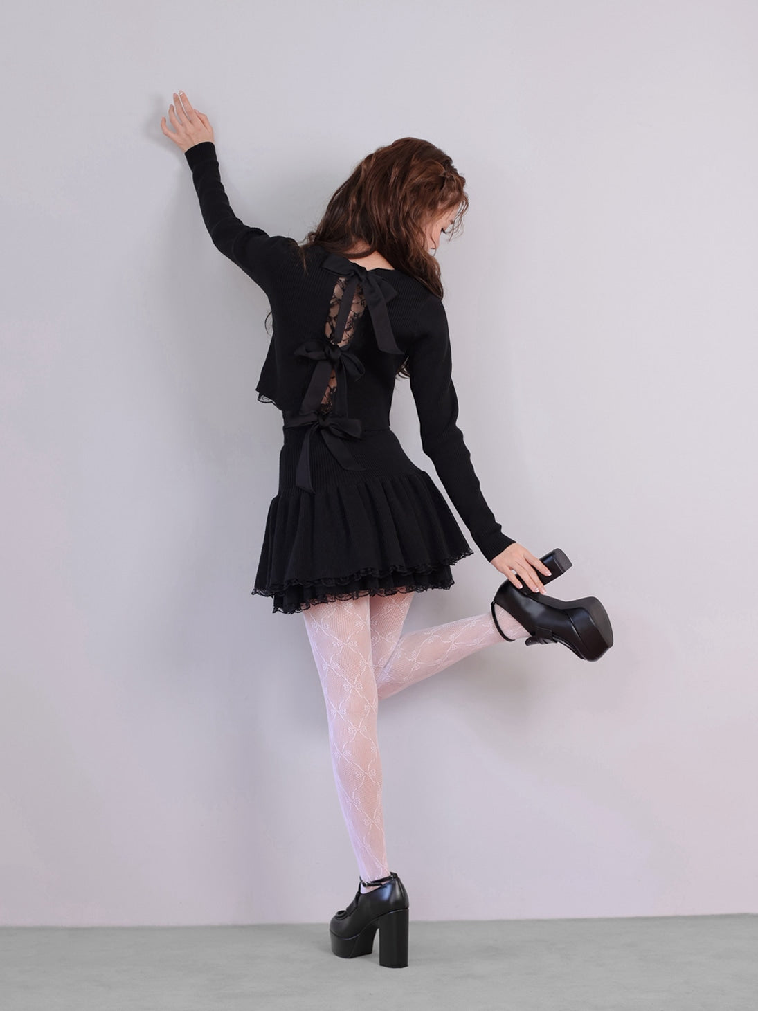 Back ribbon rib knit tops(eme10460) – M me eme