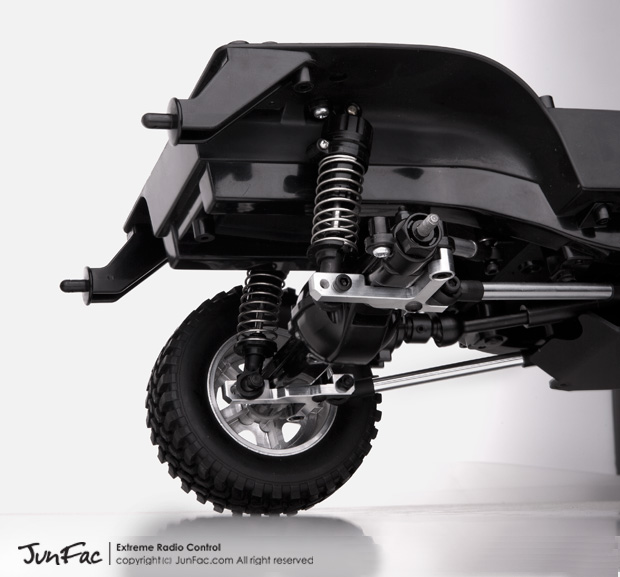 JunFac CC01 4-Link suspension conversion with skid plate - JunFac