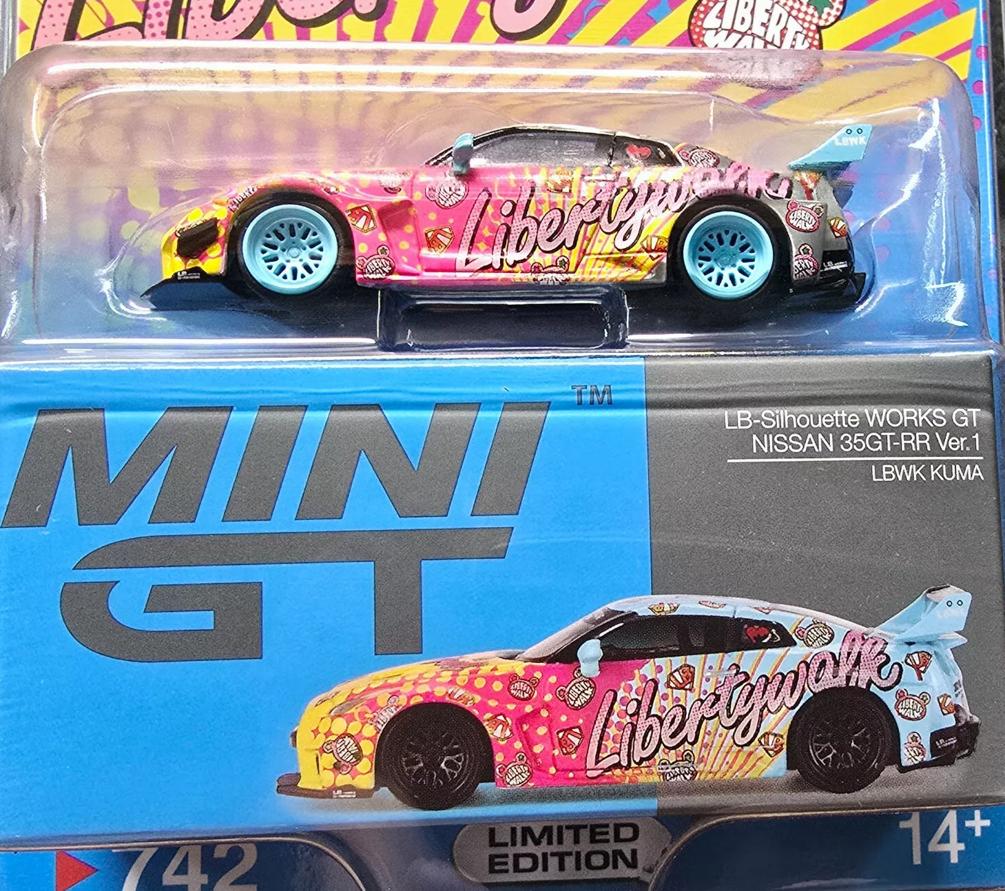 Mini GT Nissan Skyline Kenmeri Liberty Walk LBWK KUMA - MGT00698
