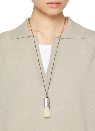 LEMAIRE | Personal Brush Brass Necklace | Women | Lane Crawford