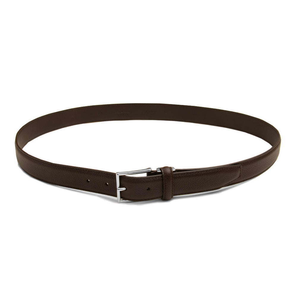 カーフ レザー アジャスタブルベルト ダークブラウン – MINIMAL WARDROBE