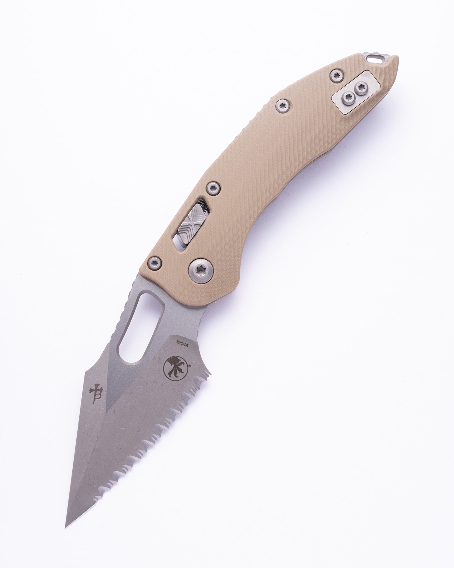 STITCH RAM-LOK APOC FLUTED G-10 TAN FULL SERRATE (169RL-12APFLGTTA