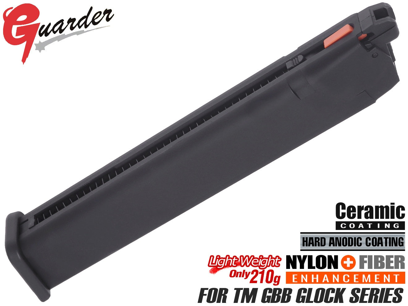 GUARDER ライトウェイト アルミマガジン for 東京マルイ GBB GLOCK