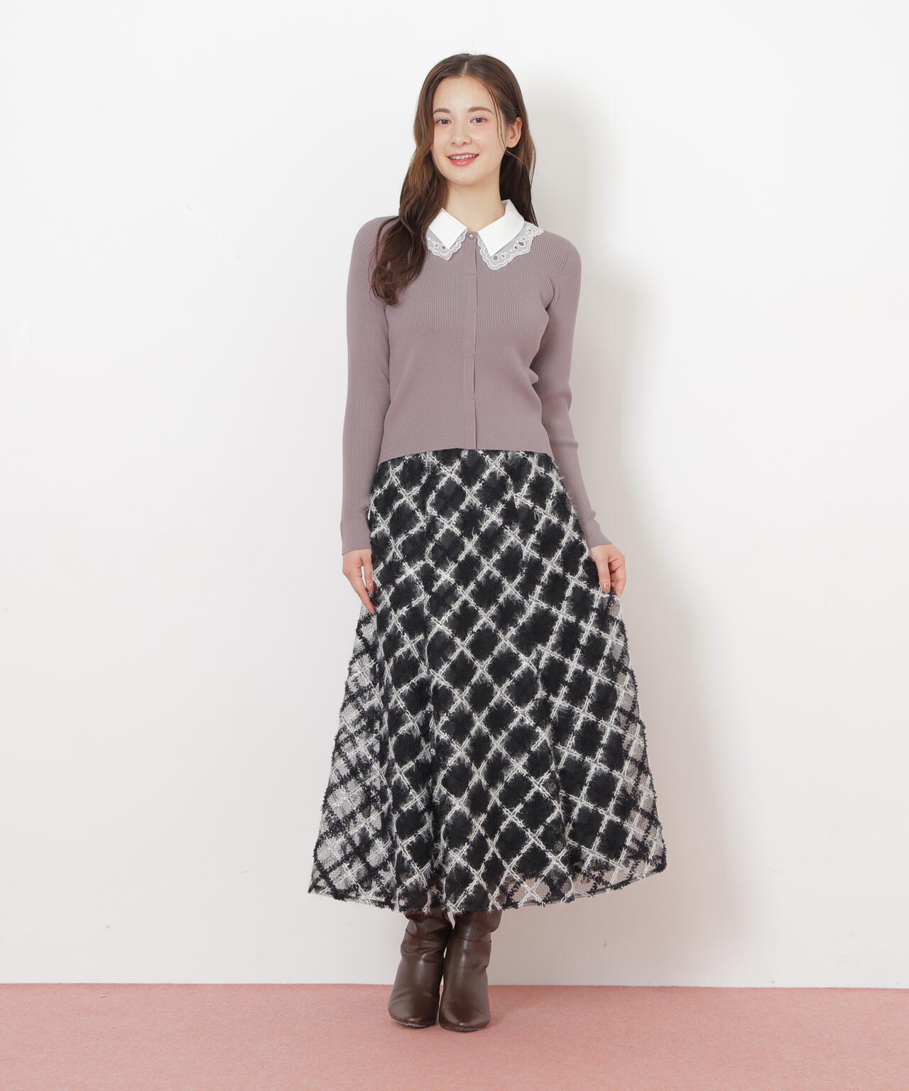 エンブロイダリーシアーチェック | JILL by JILL STUART（ジル バイ