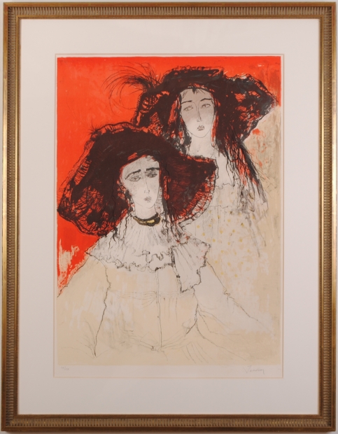 ジャン・ジャンセンのリトグラフの版画「カプリーヌ」を販売