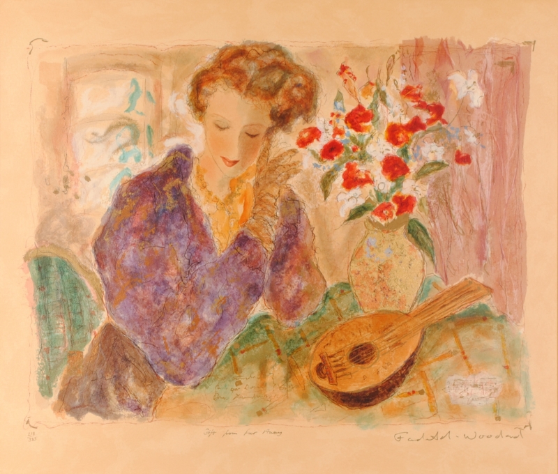 インテリアの絵画をシルクスクリーンの版画で制作したロイ・フェア