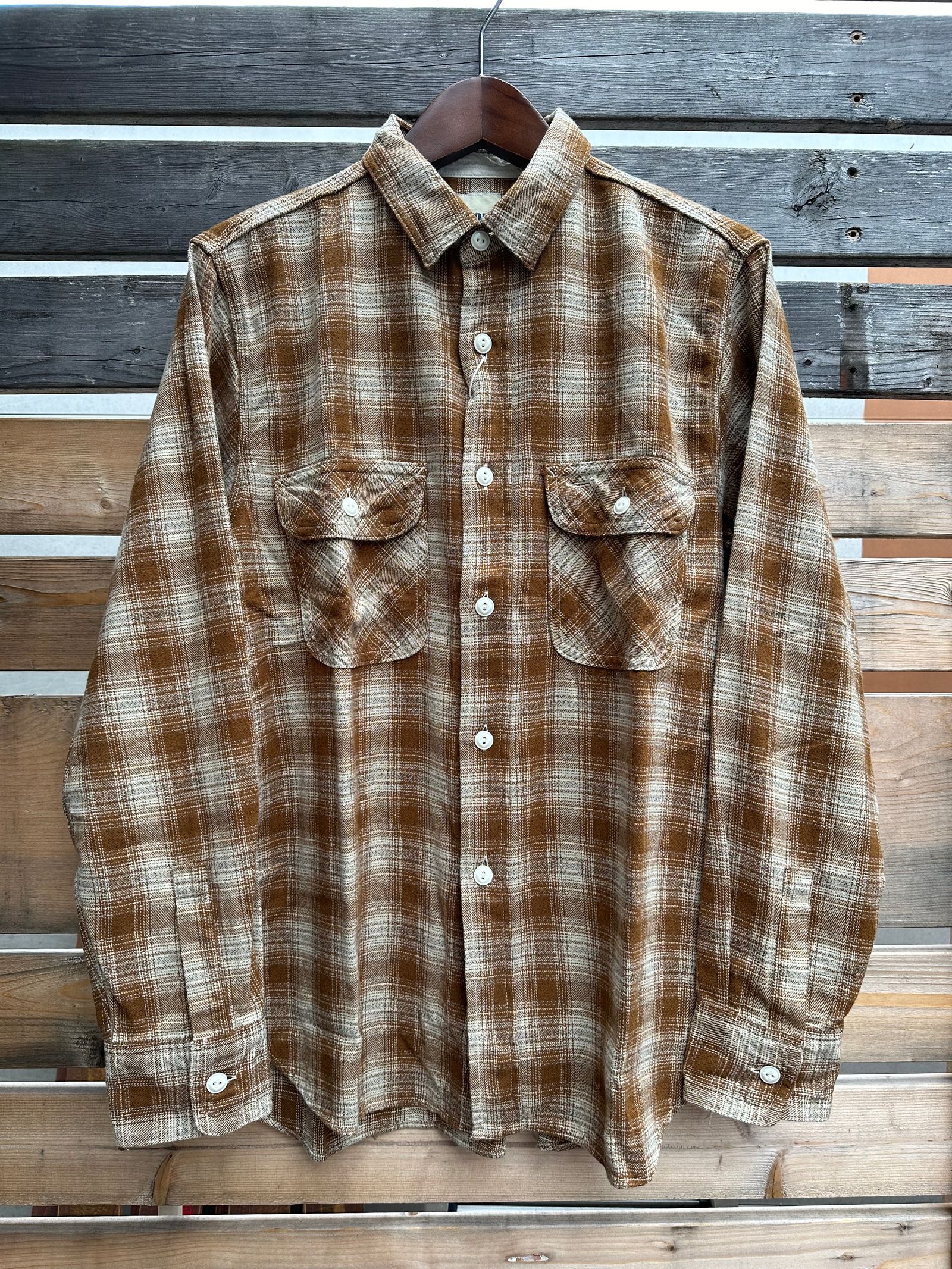 FOB FACTORY - F3503 / ネルワークシャツ / オンブレチェック