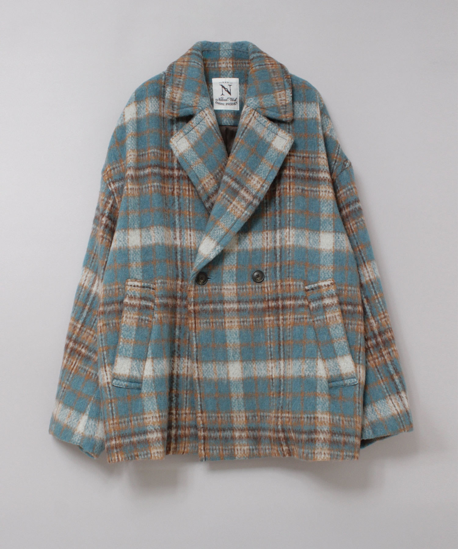 J2168 ウールシャギーダブルジャケット(F オフグレー): アウター - RNA