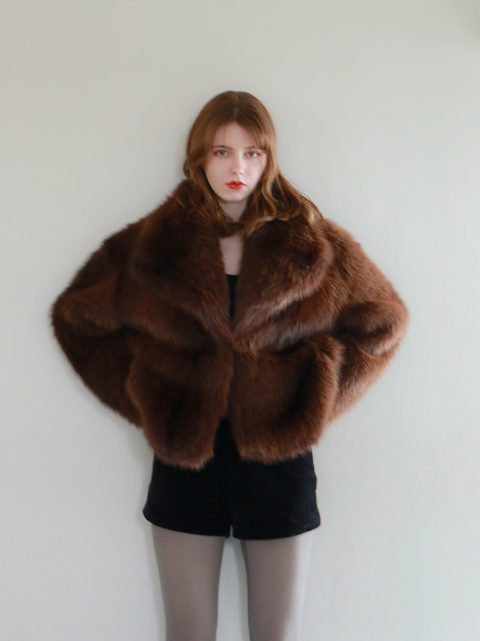 mic】ビッグカラーファージャケット