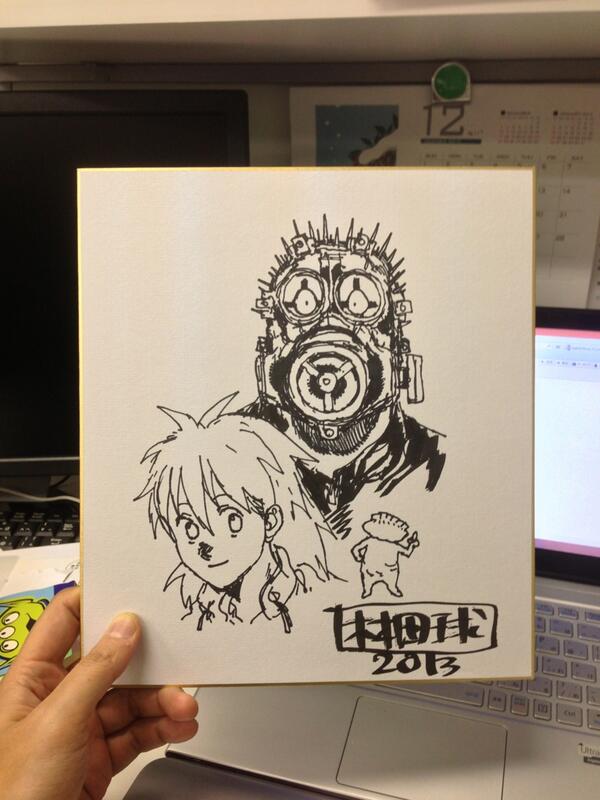 ドロヘドロの作者、林田球さんが会社に遊びに来てくださいました