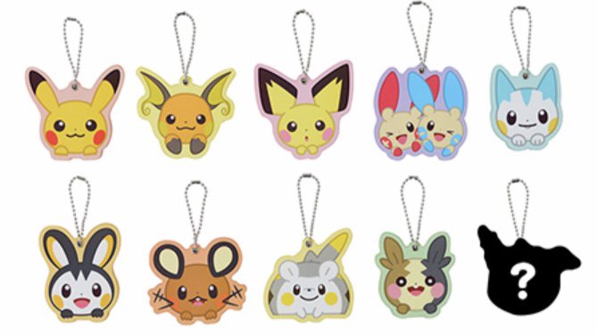 ねずみポケモン」のピカチュウをはじめとする、でんきタイプのポケモン