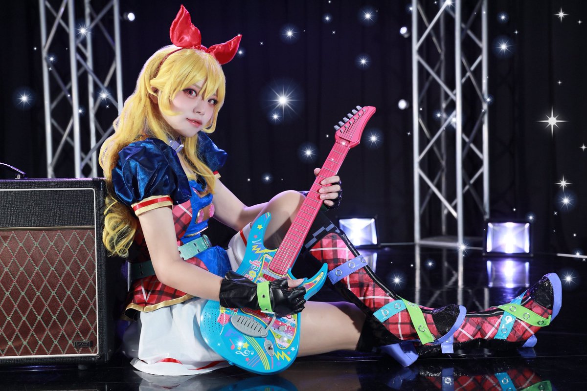 cosplay 🌟アイカツ 🍓星宮いちご スターロックコーデ with Girly rock