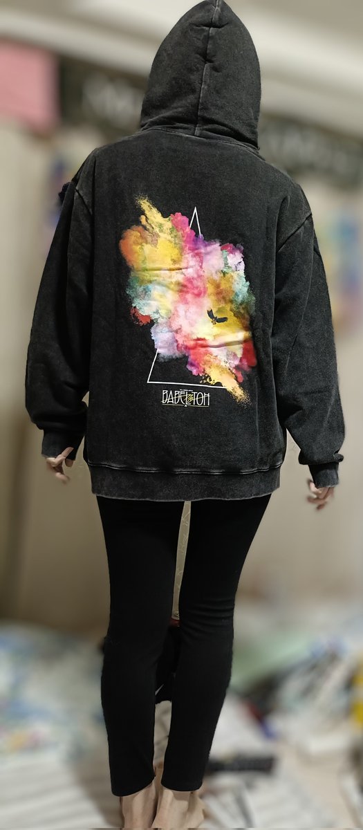 ミセスグリーンアップル バベルの塔グッズ フーディーの着画 166cm L