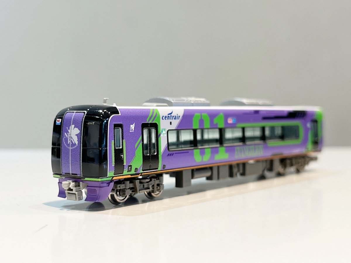 名鉄2000系エヴァンゲリオン特別仕様ミュースカイ先頭車ディスプレイ