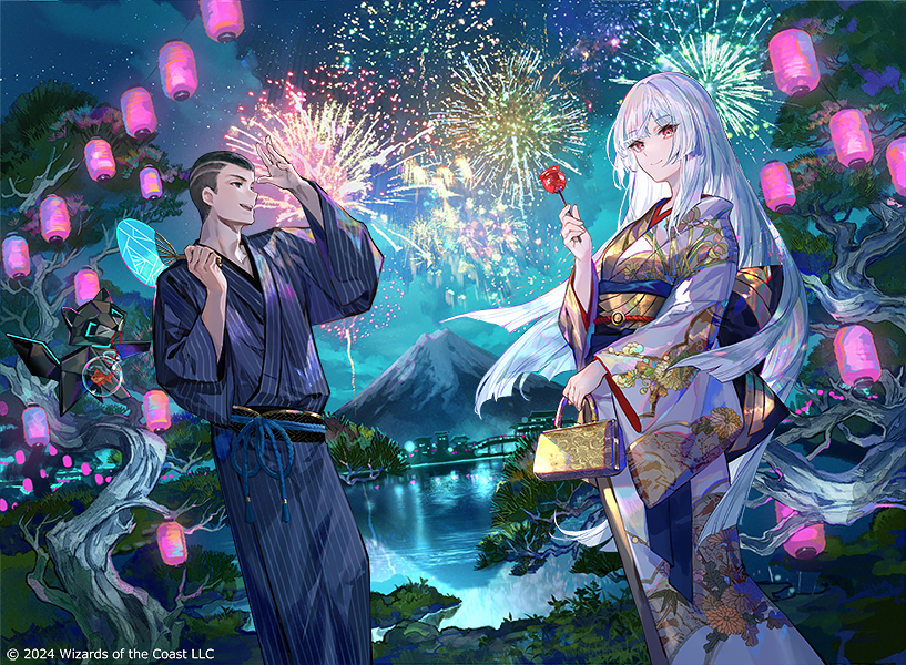 マジック：ザ・ギャザリング」キャンペーン用アートにて放浪皇と魁渡