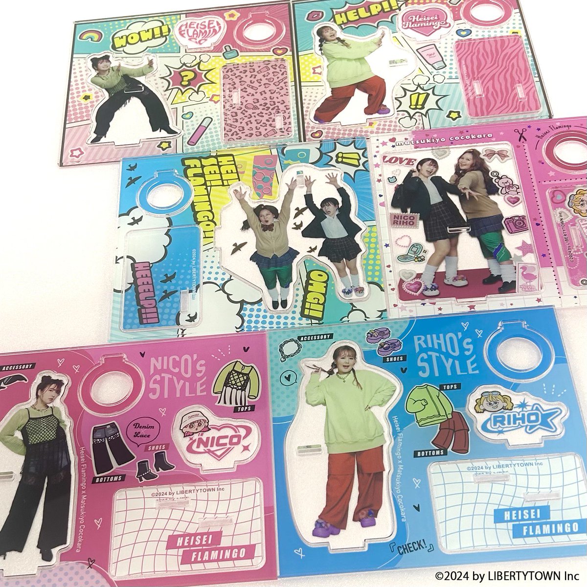 🦩コラボ限定 オリジナルグッズ①✨ ／ 平フラアクリルリップスタンド