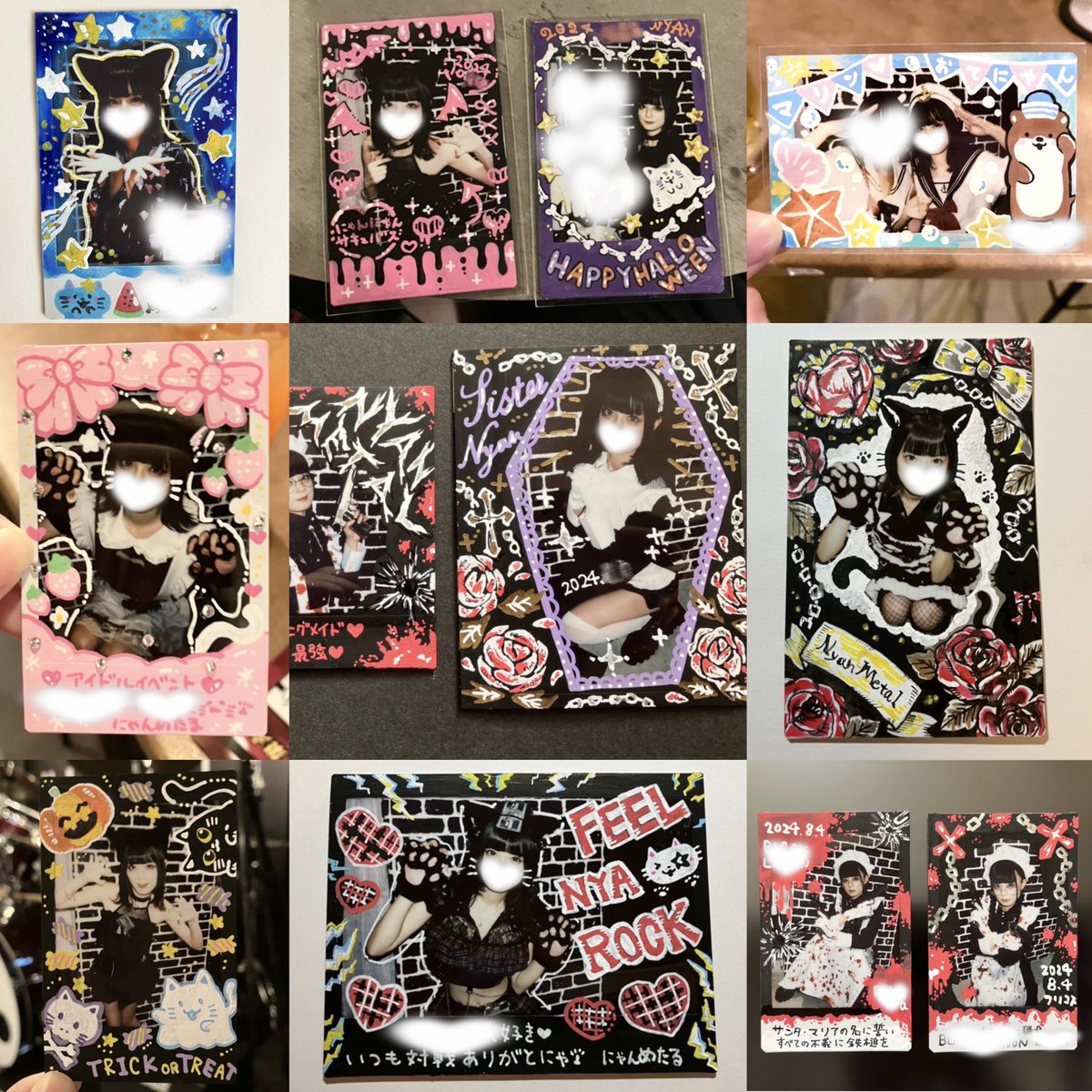 ⟡.·にゃんのチェキ落書き集⟡.·