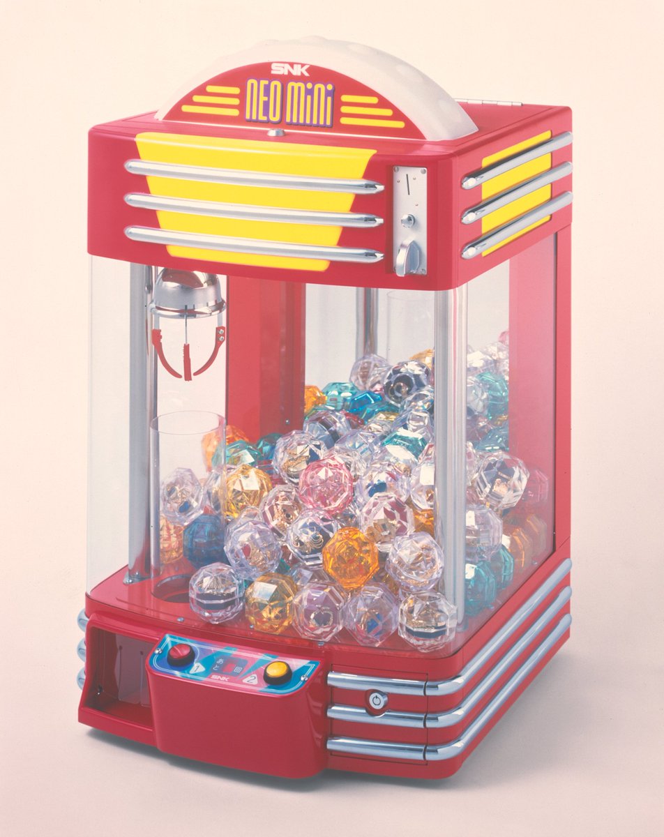 ✨懐かしのネオミニを紹介！✨ 90年代にSNKが発売した小型クレーン