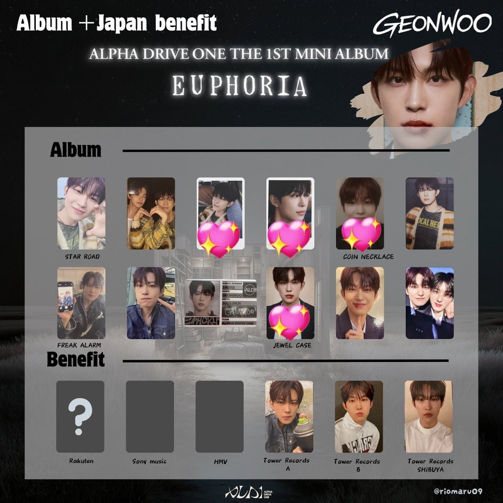 ALPHA DRIVE ONE ALD1 EUPHORIA トレカ タワレコ 特典 交換 譲)1、2枚