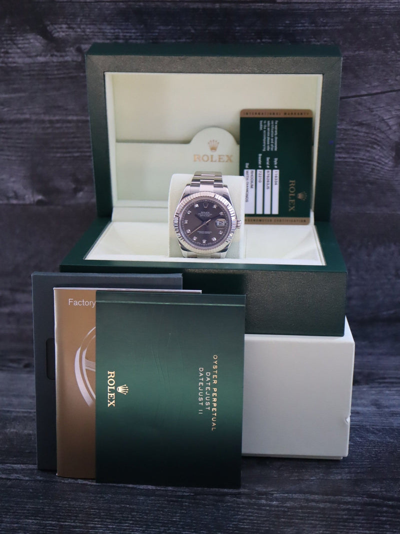 38464: Rolex Datejust II, Ref. 116634, 2013 Box and Card – Paul