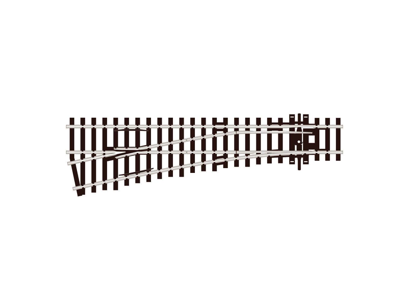 Turnout, Small Radius, Left Hand – PECO