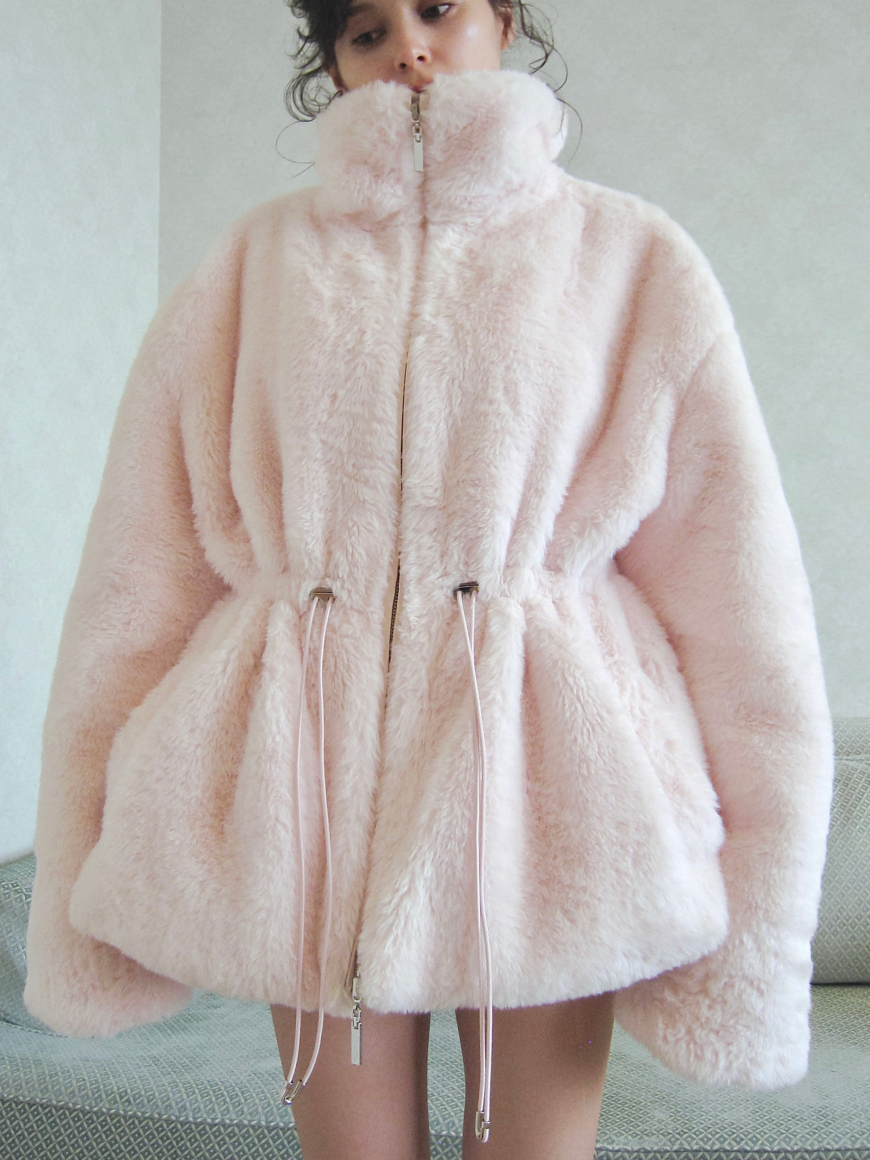plump fur zip coat｜PELLICULE | ぺリキュール