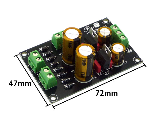 プリアンプ用±電源基板完成品/WP-PDEN12VW/4900474027953/共立