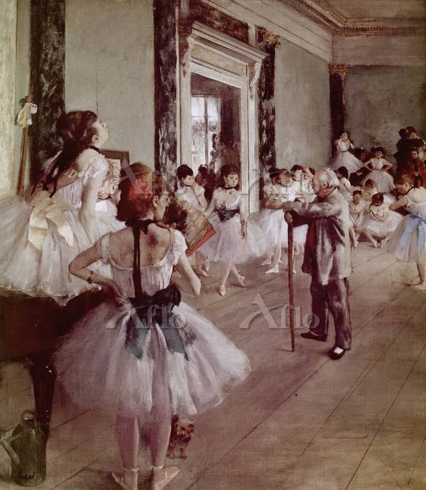 ドガ 「バレエの授業」 [4140611]のアート作品 - アフロ