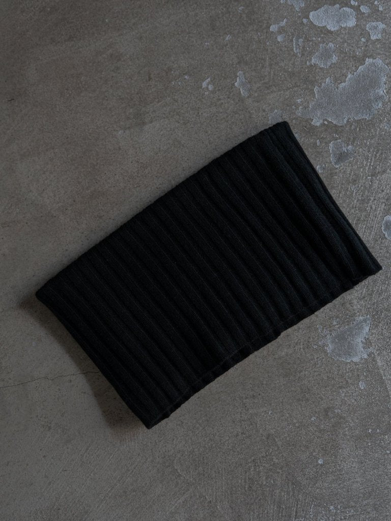 Cashmere Double Wrap Snood【black】 – PRY