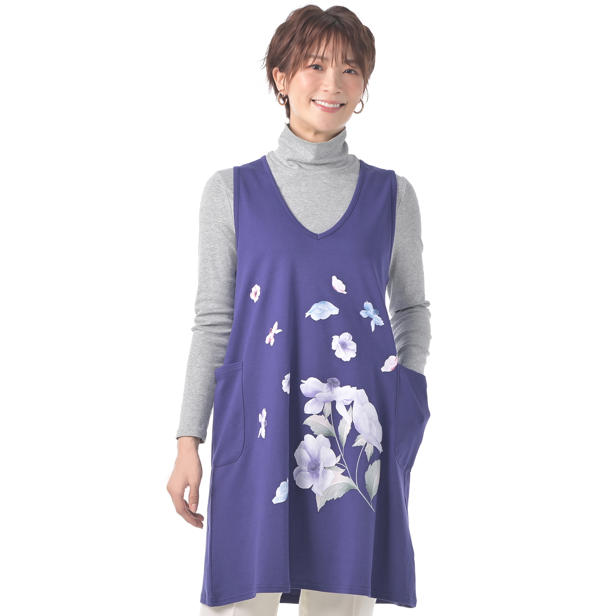 FairyStyle フラワー Vネックベストワンピース Fairy Style