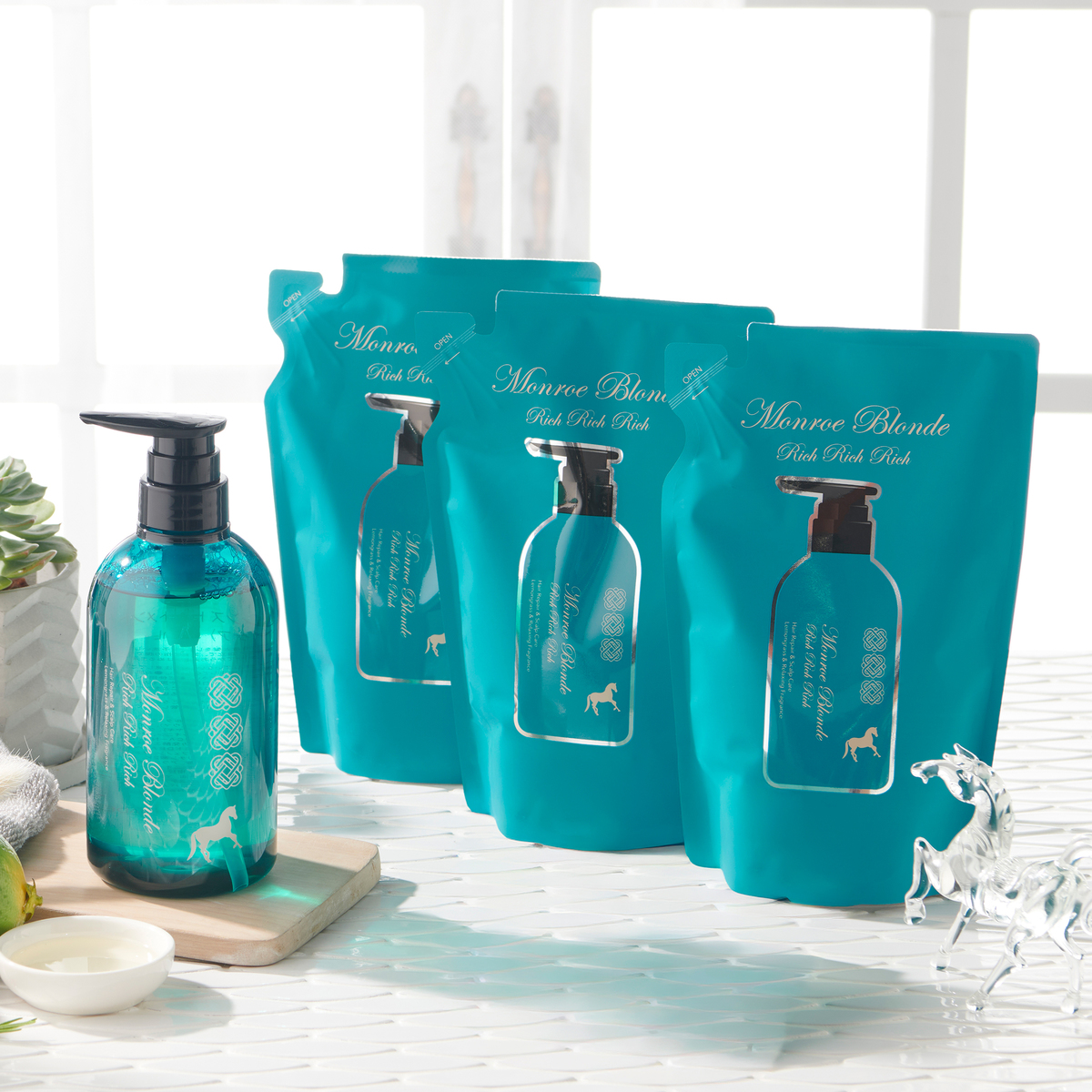 モンローブロンドR馬プラセンタCトリートメントRRR4本セット エビス