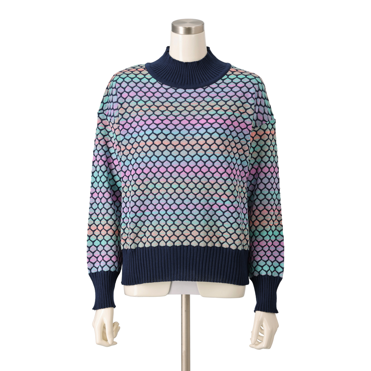 タカシマヤスタイルプリュ 五泉ニット絣使いプルオーバー タカシマヤ