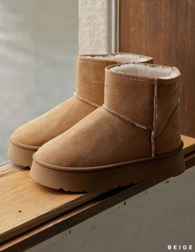 厚底ショートムートンブーツ - シューズ通販 | 人気レディース