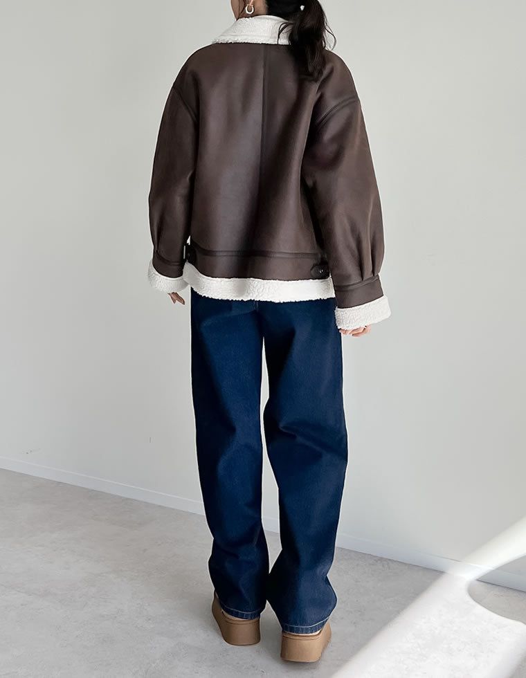 フェイクレザーボンバージャケット - ジャケット/アウター通販 | 人気