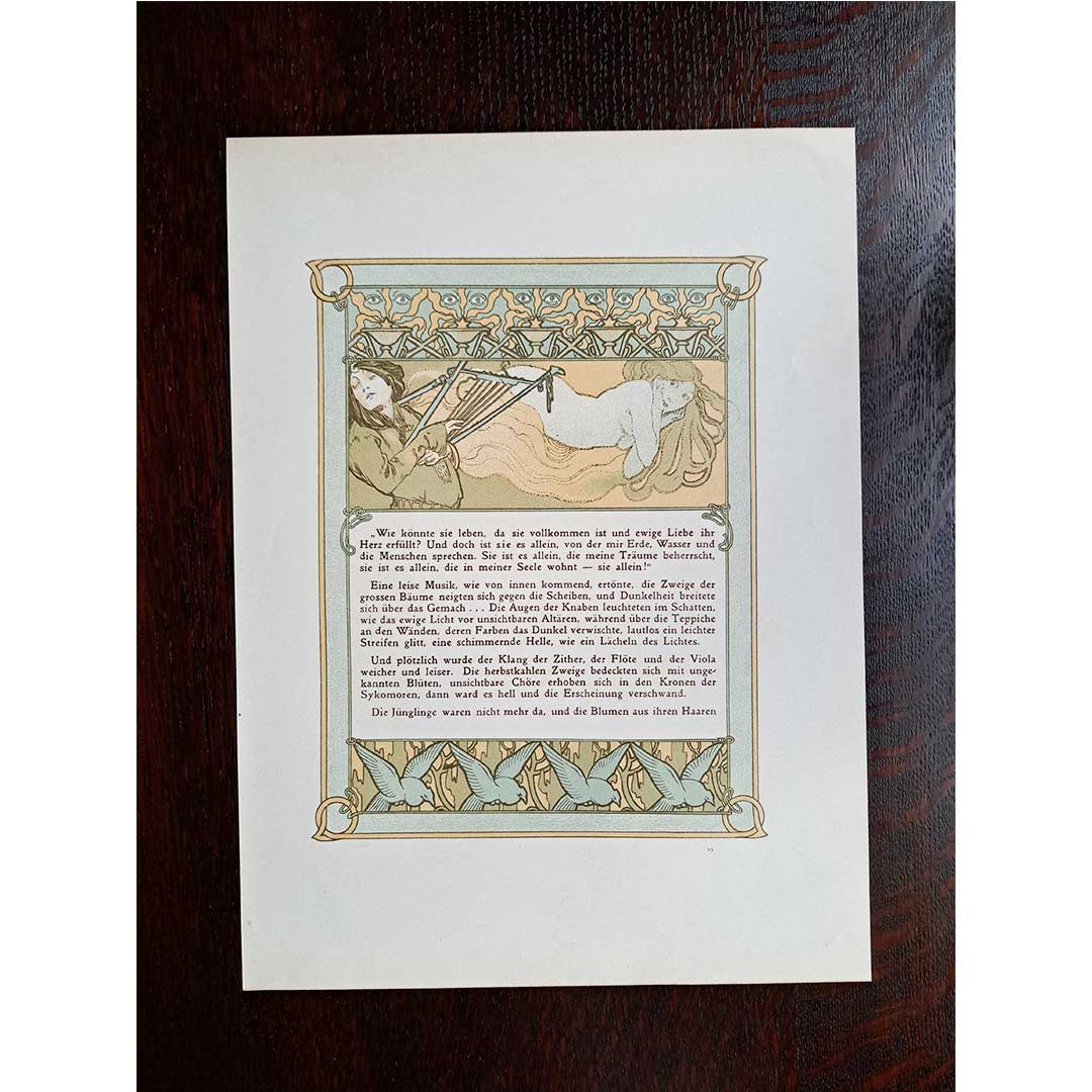 アルフォンス・ミュシャ『トリポリの姫君イルゼ』挿絵【第1部第2章