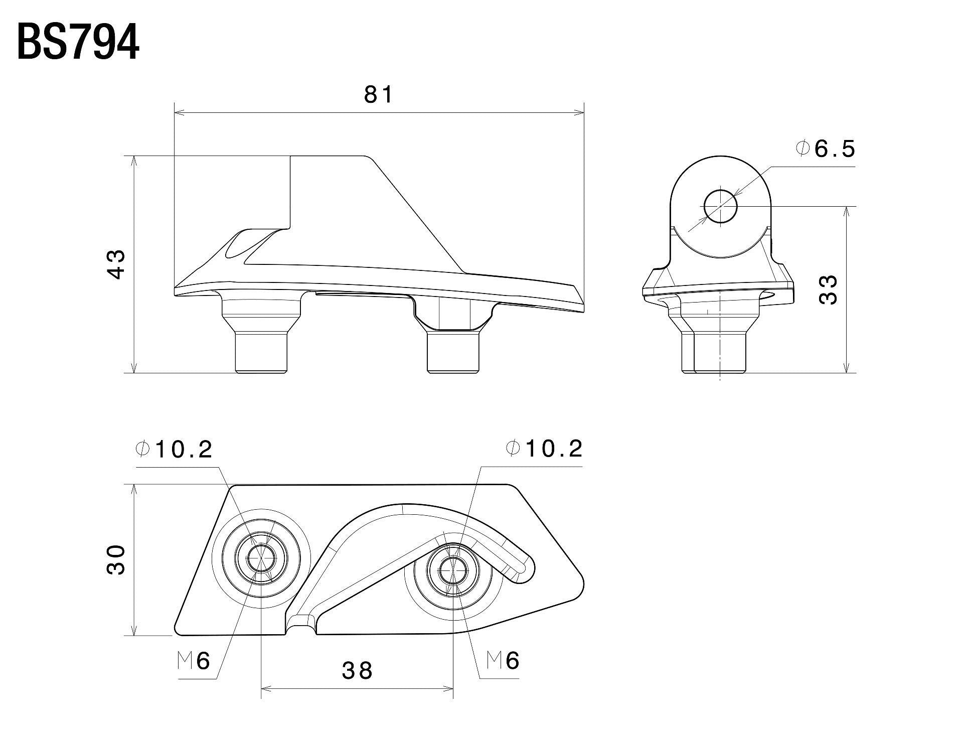 Sport Mount ミラーアダプター : BS794B – rizoma Japan