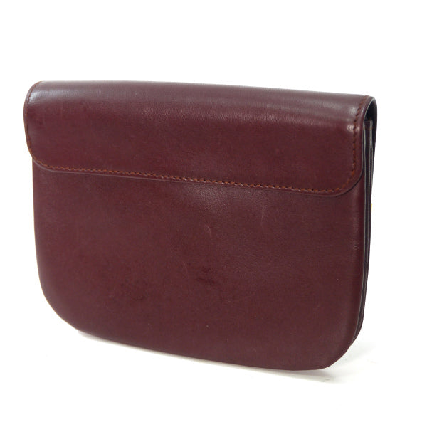 Cartier レザーミニポーチ（ボルドー） – Vintage Shop Rococo
